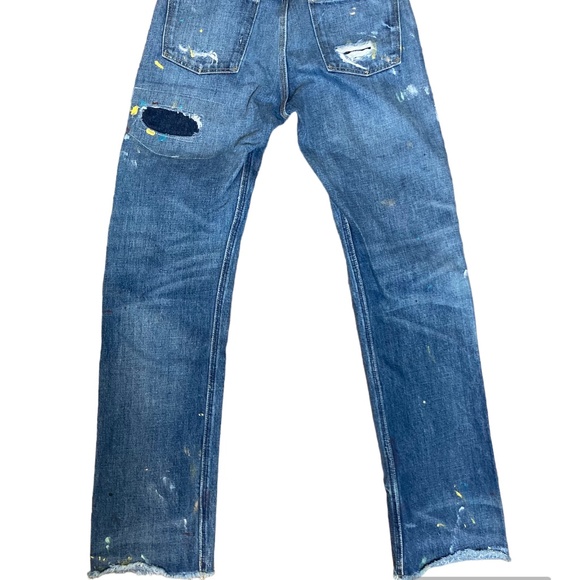 Polo Ralph Lauren Reede High Rise Straight Distressed Size 26 Jeans - Picture 2 of 7